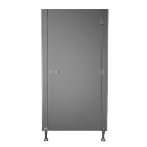 WC-Trennwände aus HPL-Platte - Tür mit Schlagleisten 