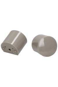 Zubehör für WC-Trennwände - Türknauf / Griff - Kunststoff - Grau