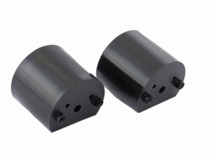 Zubehör für WC-Trennwände - Türknauf / Griff - Kunststoff - Schwarz