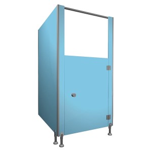 WC-Trennwände für Kindergärten aus HPL-Platte