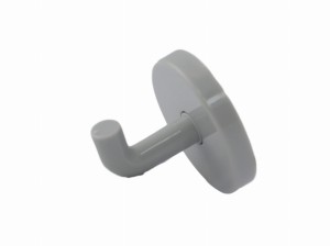 Zubehör für WC-Trennwände - Kleiderhaken - Kunststoff - Grau