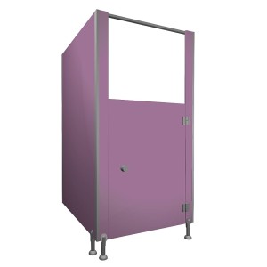 WC-Trennwände für Kindergärten aus MFC-Platte