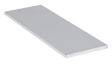 Anodisiertes Aluminium-Flacheisen 20x2 - 1,95 lfm