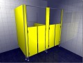 Kabiny sanitarne WC do przedszkoli z płyty HPL