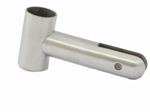Zubehör für WC-Trennwände - obere Halterung - rostfreier Stahl HQ 10-13 mm