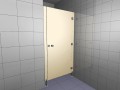 Kabiny sanitarne WC z płyty WLM - drzwi z przymykami
