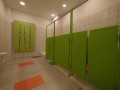 Kabiny sanitarne WC do przedszkoli z płyty HPL